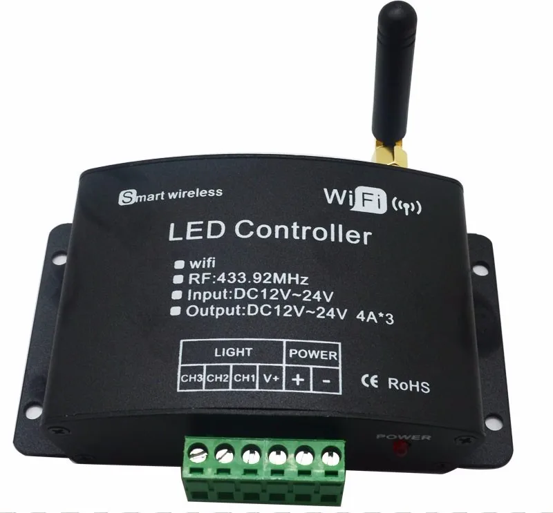 Wifi Светодиодная лента RGB водонепроницаемая лента 5050 25 м 15 м 10 м RF сенсорный пульт RGB светодиодный wifi контроллер усилитель+ 12 В Светодиодный источник питания