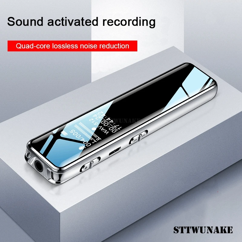 

STTWUNAKE original mini digital voice recorder dictaphone small sound recorder voice activated recording meeting class audio pen
