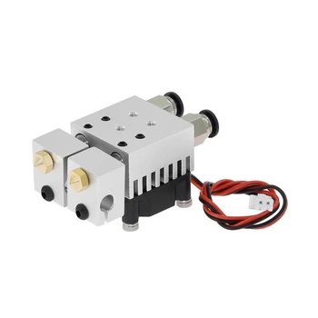 

3D Chimera Hotend Kit 2 In 2 Out Extruder Multi-Extrusion All Metal V6 Dual Single Extruder 0.4Mm/1.75Mm 3D Printer Parts