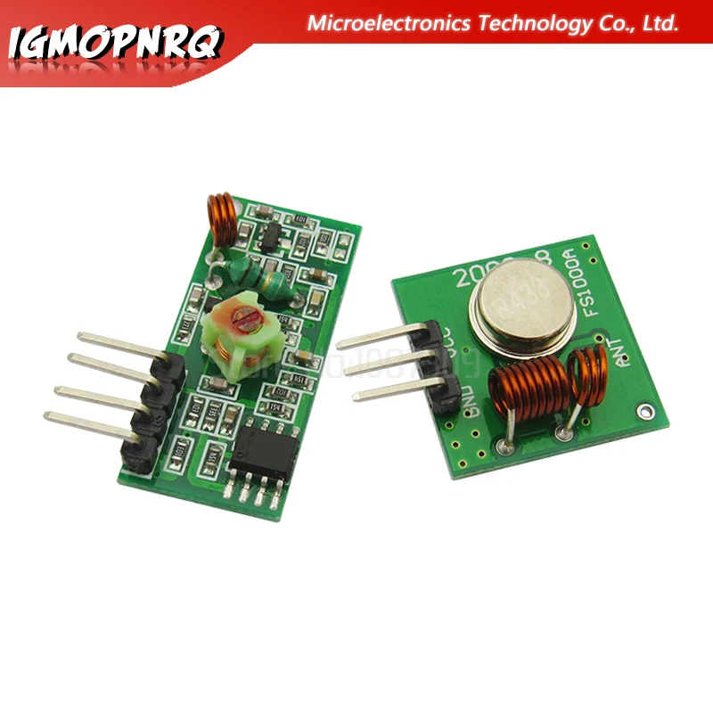 

1Lot= 5 pair (10pcs) 433Mhz RF Wireless transmitter module and receiver kit for /ARM/MCU WL diy 433mhz wireless