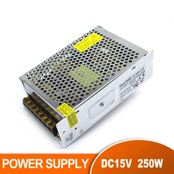 

Variable Power Supply Switching DC15V 16.7A 250W Transformer 220V 110V AC to DC 15V SMPS For LED Light Lamp CCTV Repeater Radio