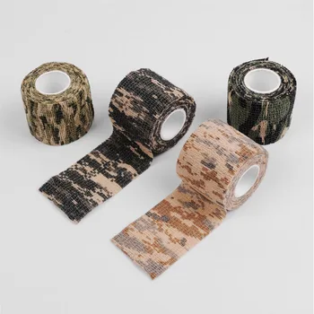 

1pcs 5cmx4.5m Outdoor Tactical Army Camo Hunting Shooting Tool Camouflage Stealth Tape Bandage Wrap Waterproof