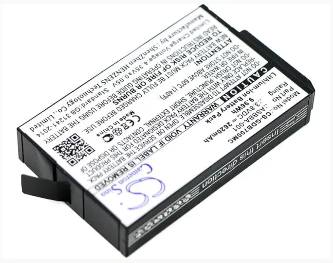 Cameron sino 2620 mAh Батарея для GOPRO Fusion ASBBA-001 Камера Батарея