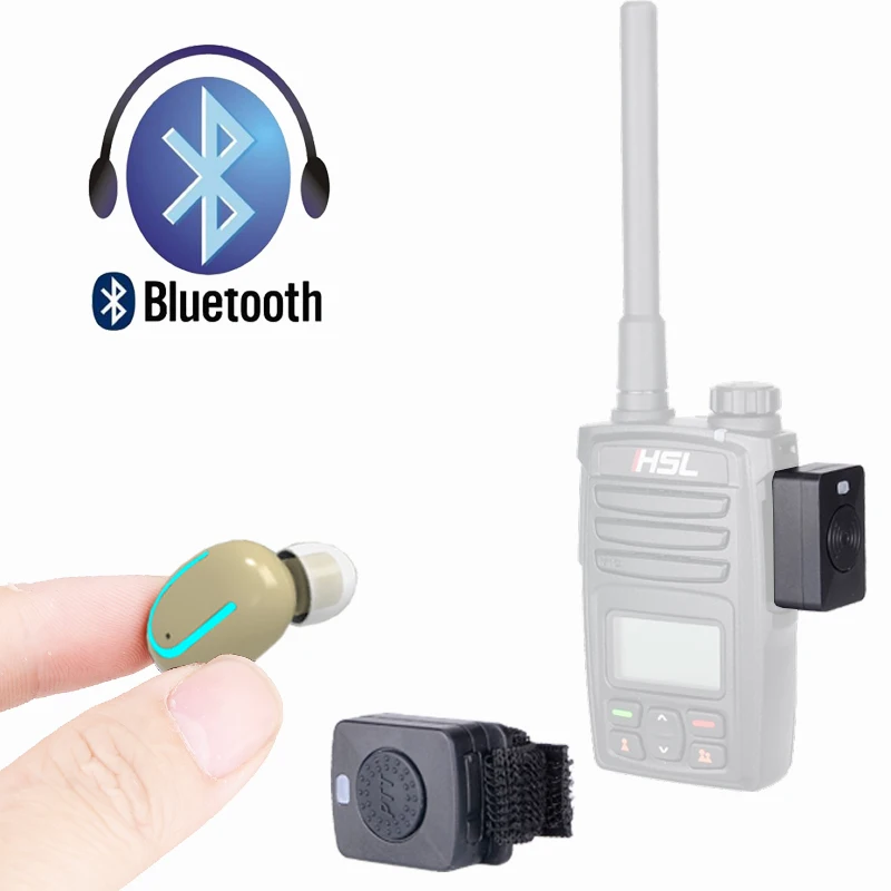 

Walkie Talkie Bluetooth Mini Headset Tiny Earphone Two Way Radio Little Wireless Small Headphones For Motorola Baofeng Kenwood