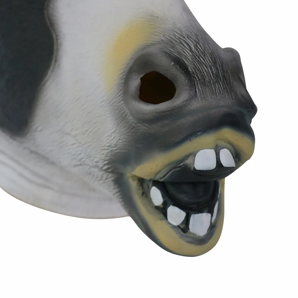 Cute Cow  Halloween Animal Head Full Face Adults Mask  For Cosplay Latex Breathable Good Quality Dress Party (6)