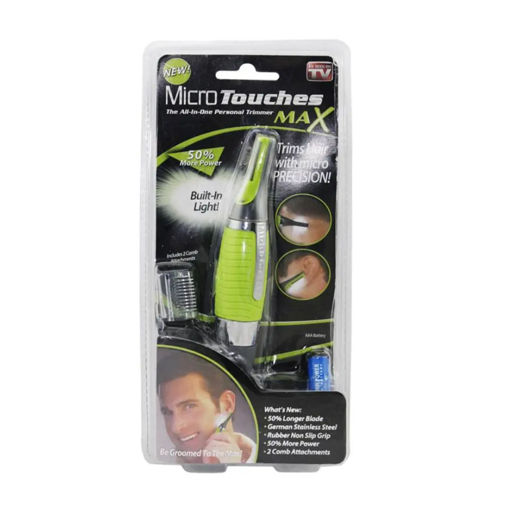 

Portable Micro eyebrow Ear Nose Trimmer Removal Clipper Shaver Personal Electric Built In LED Light Face Care Hair Trimer