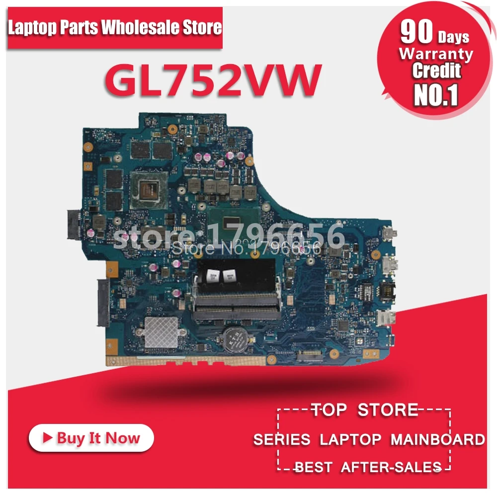 GL752VW Motherboard For ASUS GL752VW GL752V GL752 Laptop Motherboard