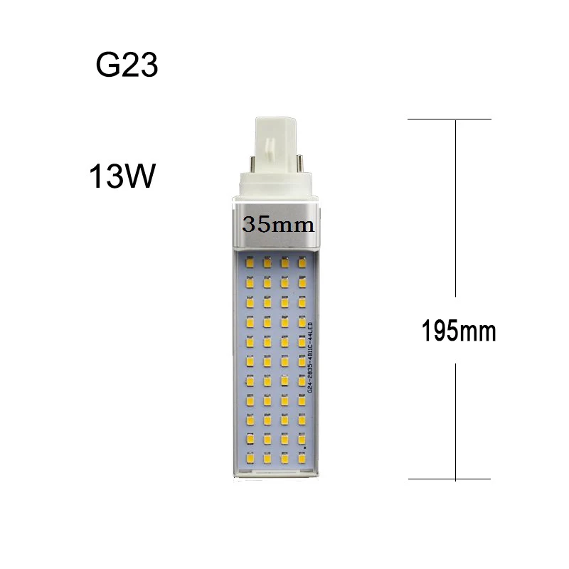 Лампада G23 G24 E27 горизонтальная лампа 5 Вт 7 Вт 9 Вт 11 Вт 13 Вт 14 Вт 85 В-265 в/AC led pl кукурузная лампа SMD2835 Bombillas Точечный светильник CE