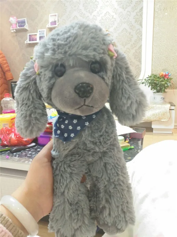 Cute Dog plush toys Poodle Bichon Frise puppy stuffed warm animal toys - Buyer's Show 20