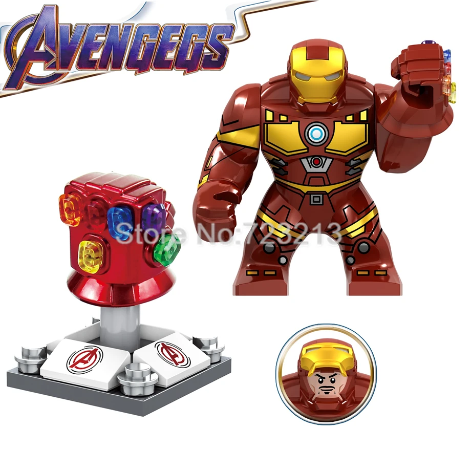 

Single Sale Super Heroes Iron Man Infinity Gauntlet Korg Hulk Figure Marvel Avengers Endgame Building Blocks Model Bricks Toys