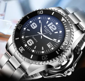 

Famous Brand Role Luxury Men Watch Quartz Sport Watch Men Stainless Steel Wristwatch Male Clock Waterproof relogio masculino New