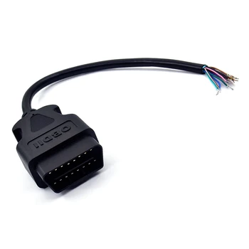 

For ELM327 Female Cable OBD2 16Pin Male Plug Connector Extension Adapter OBD Cable OBDII EOBD ODB2 16 Pin OBD 2 Adaptor Opening