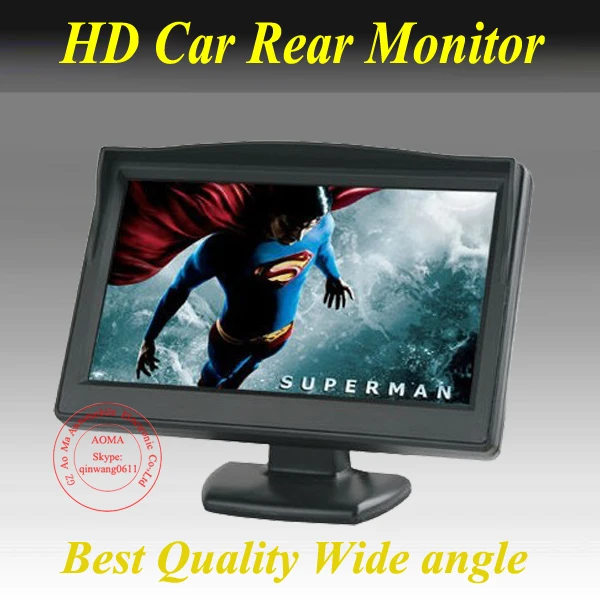 Free Shipping!5" High Resolution Hd 800*480 (no 320*240) Car Tft Lcd