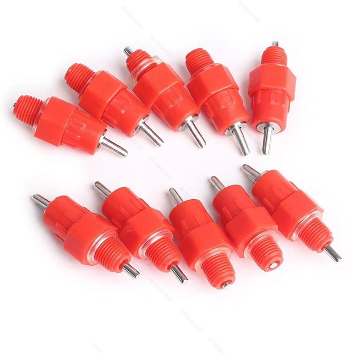 

360 Degree Automatic Chicken Duck Hen Screw In Poultry Water Nipple Drinker Feeder Garden Drop Shipping