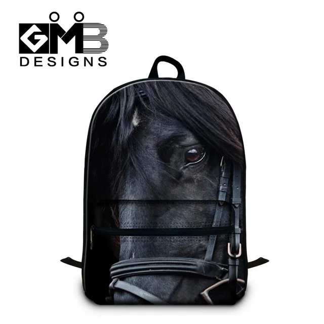 Teeenagers School Bags Horse Printing Backpacks For Cool Boys Teeenagers School Bags Horse Printing Backpacks For Cool Boys Traveling Bag Best Bookbags Children Element