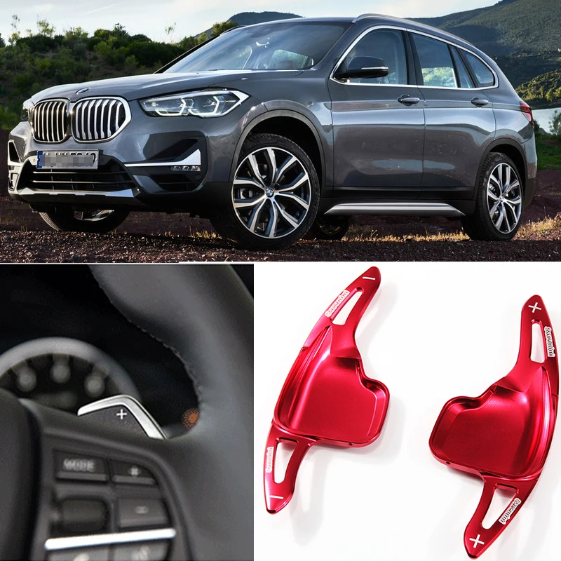 

tommia 2pcs Steering Wheel Aluminum Shift Paddle Shifter Extension For BMW X1 2014-18 Car-styling