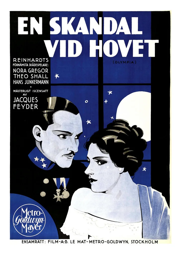Vintage Advertising Poster En Skandal Vid Hovet Classic Canvas Paintings Wall Posters Stickers Home Decor Gift | Дом и сад