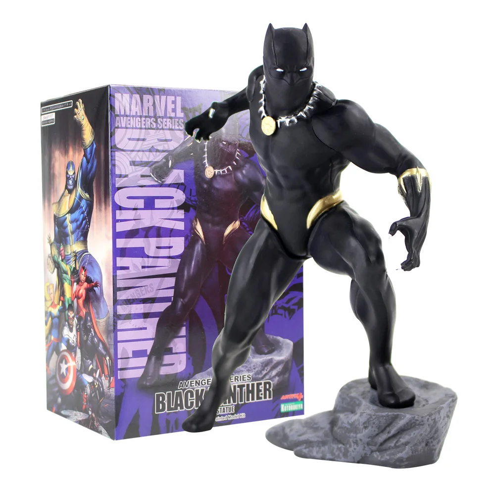 

Action Figures Marvel Avengers Black Panther Kotobukiya Artfx Statue 1/10 Scale Pre-Painted Model Kit PVC Collectible Model Toy