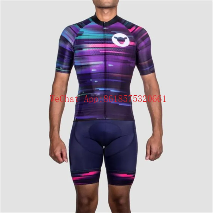 

2019 Black sheep Men Triathlon Cycling Jersey Quick Dry Short Sleeve Cycling Clothes For Swimming Running cycling jersey set