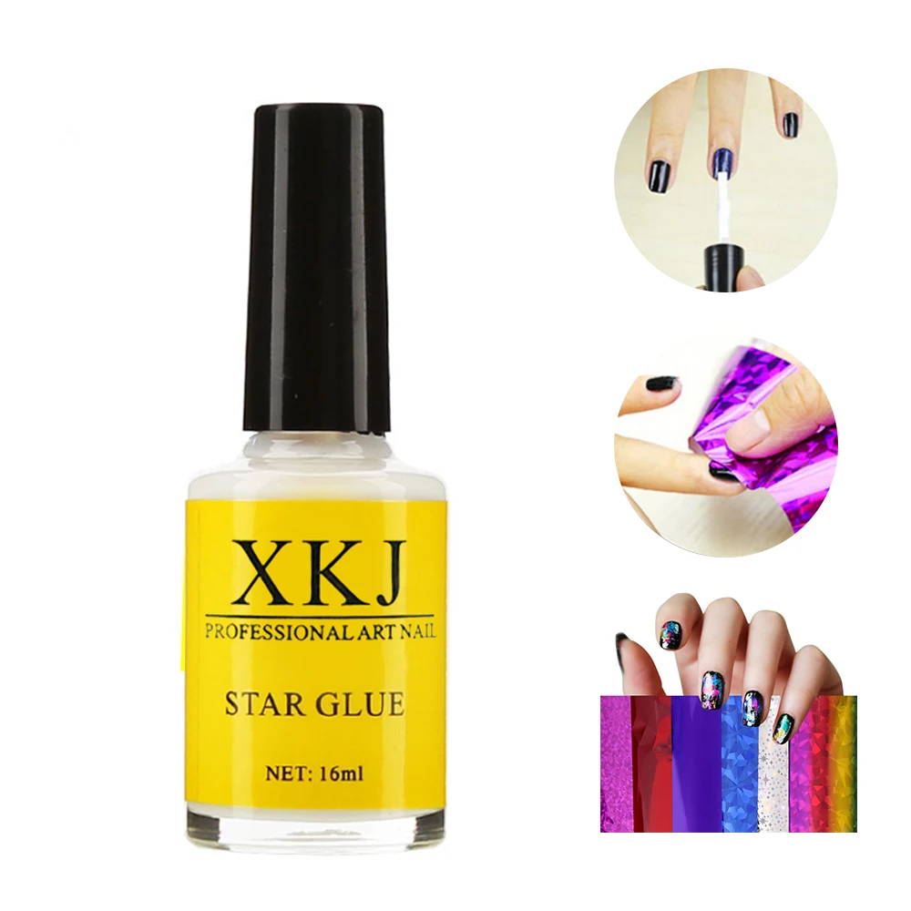 Clearance 1 Bottle 16ml Nail Art Foils Transfer Adhesive Star Nail Gel