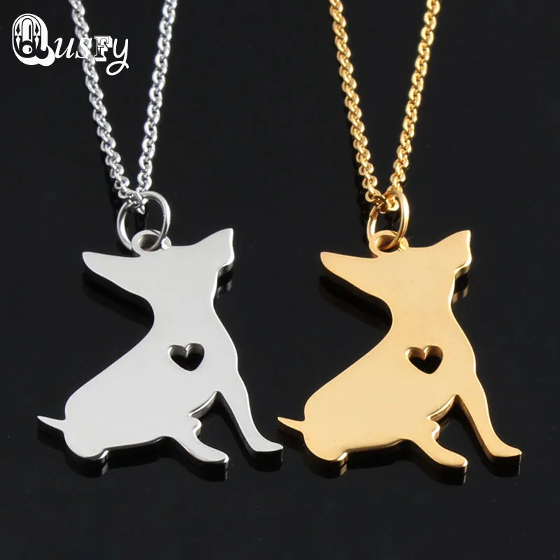 NK-000408-Silver Chihuahua Necklace (1)