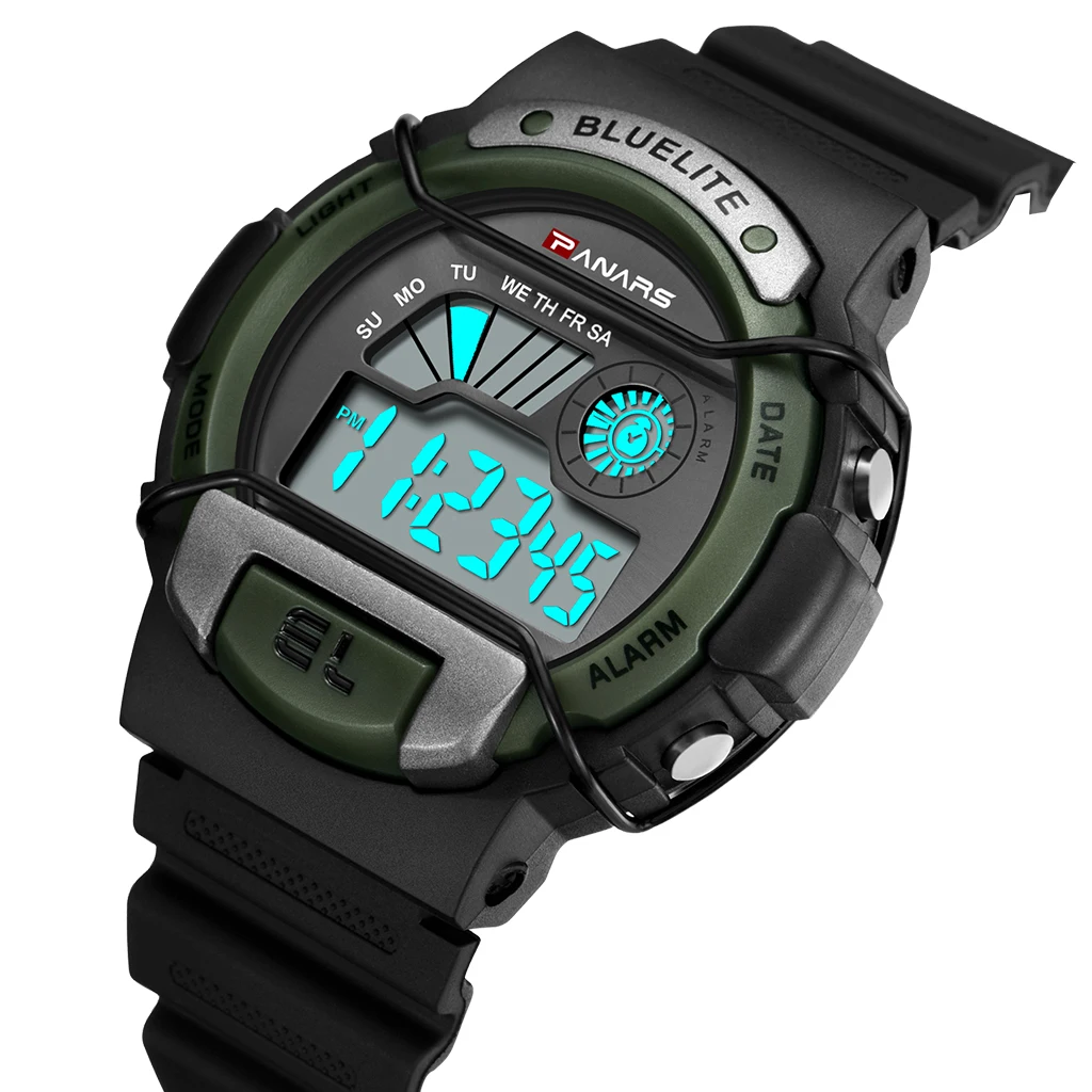 

Digital Watch For Men Waterproof 5BAR Wristwatches Men Watches Male LED Electronic Alarm Clock Shock Reloj Hombre