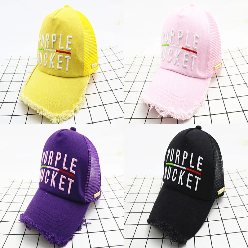 

Outdoor Fashion Style Breathable Net Baseball Caps Kids Snapback Hat Boys And Girls Freely Adjustable Sunscreen Baseball Caps