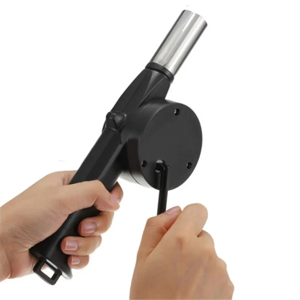 

Camping ignition Outdoor Camping BBQ Air Blower Picnic Barbecue Cooking Fire Fan Hand Crank Manual sewing machine