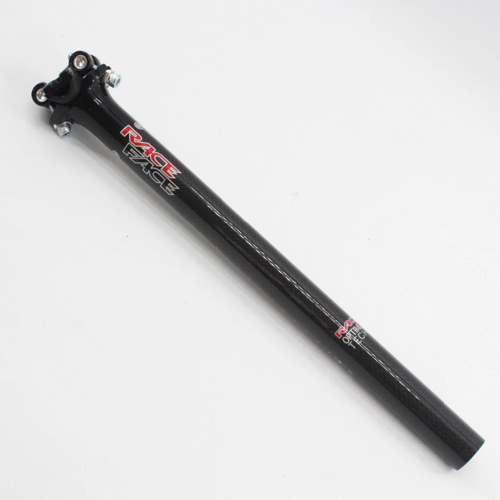 Raceface novo assento de bicicleta mtb 25.4/27.2, apoio de selim para bicicleta de estrada e de montanha, liga de alumínio e fibra de carbono 3k/30.8/31.6*350/400 frete grátis