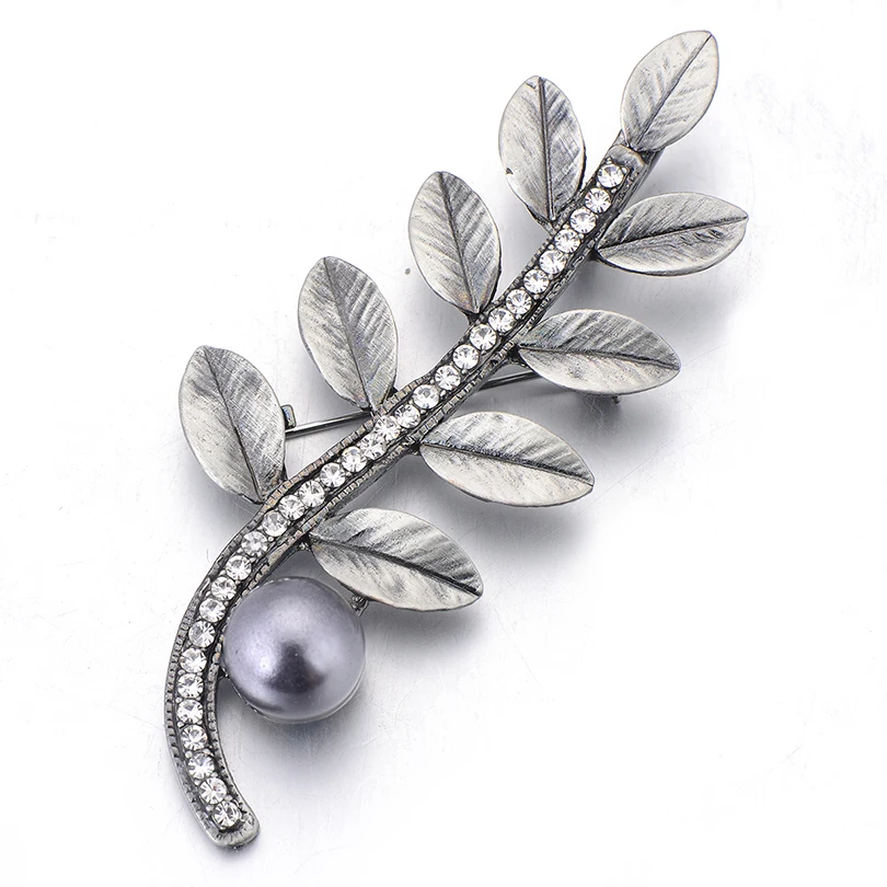 3pcs/lot Wholesale Bohemian Antiqued Silver Metal Flower Brooches Women