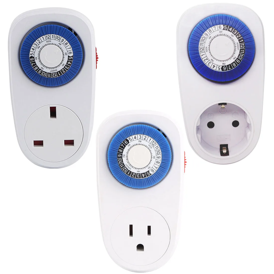 

Programmable Mechanical Mini Timer Switch Smart Countdown Switch Socket 24 Hours Blue