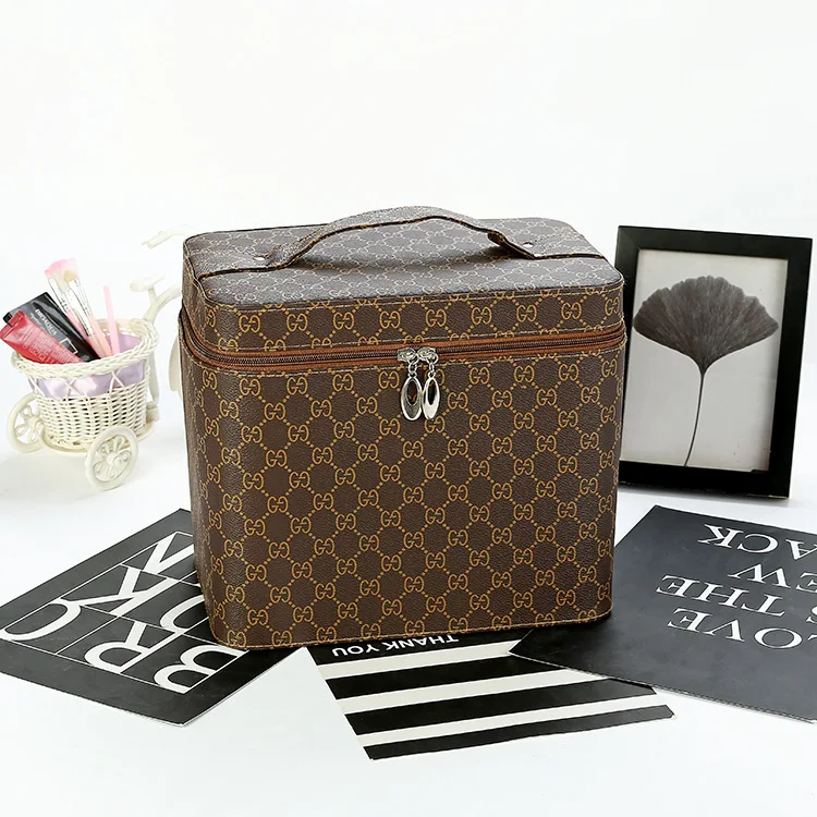 

New 2019 Bags Handheld cosmetic bag beauty storage connected cosmetic box