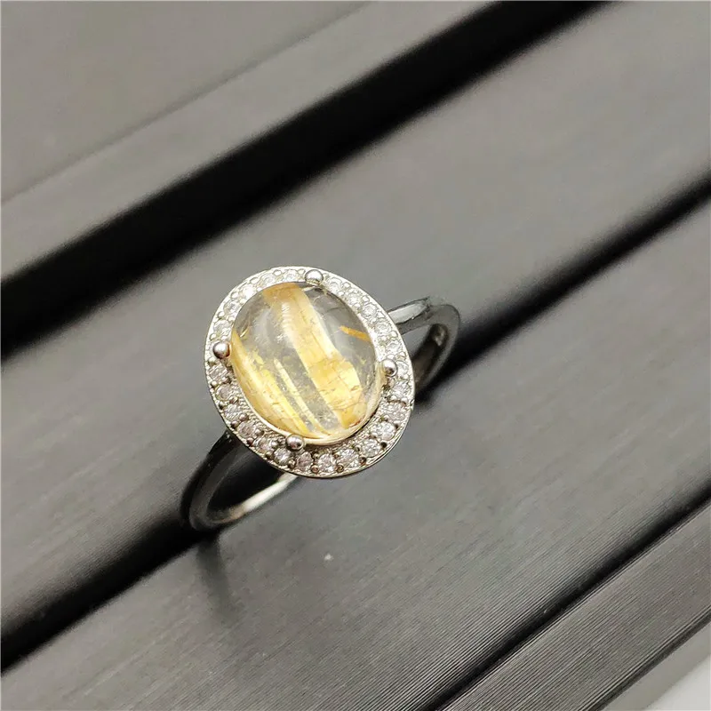 Natural Gold Rutilated Quartz Ring (3)