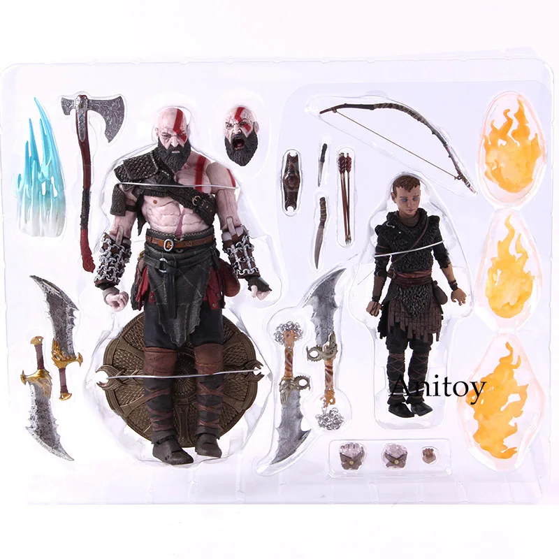 NECA God of War 4 Kratos& Atreus конечная ПВХ God of War фигурка Коллекционная модель игрушки 2-pack