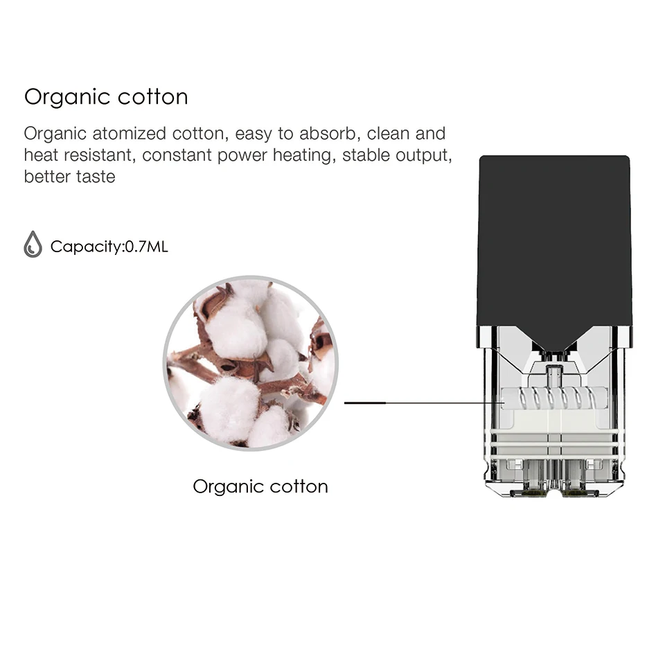 Оригинальный стартовый набор для электронной сигареты OVNS W02 Pod Vape с аккумулятором