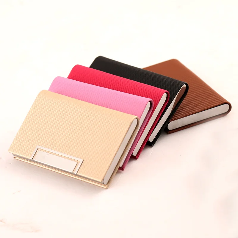 

Business Name Card Case Metal Credit Card Cover Wallet Bankcard Holders Ultralight Front Pocket Wallets