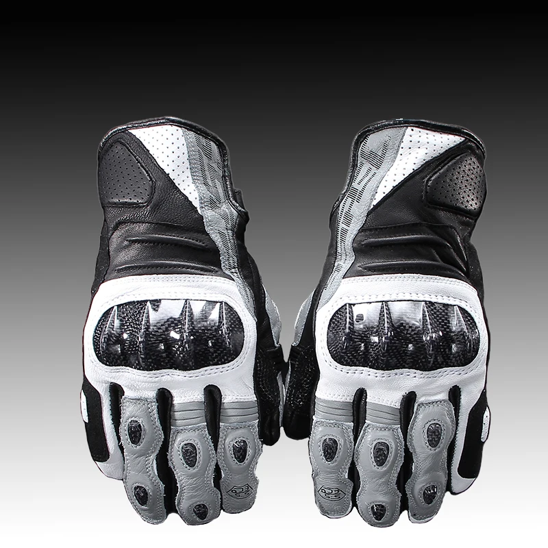 SSPEC высококачественные кожаные мотоциклетные перчатки для мотокросса перчатки с сенсорным экраном мотоциклетные перчатки Углеродные ptotective гоночные перчатки