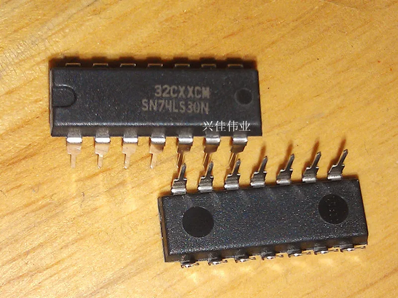 10PCS 74LS30 SN74LS30N HD74LS30P DIP 14 8 positive input NAND gate