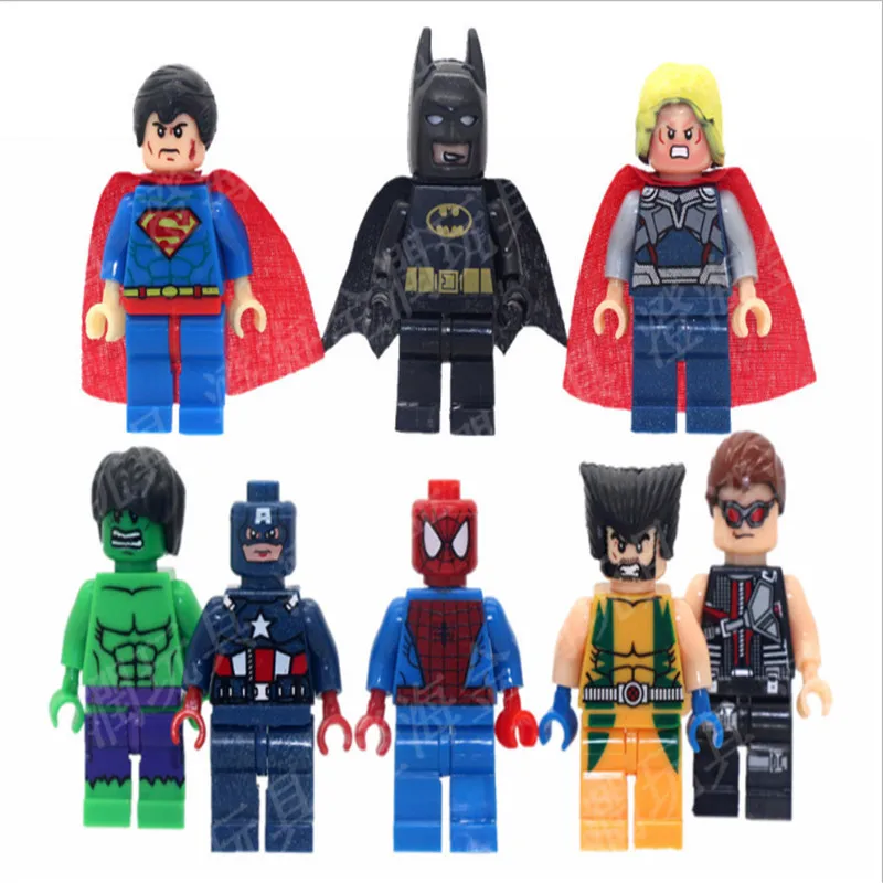 1PCS lot 4 5CM Marvel Super Hero Avengers Puzzle DIY Accessories Toy Brick Model Toys For
