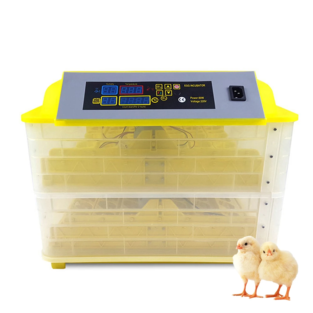 

Digital Temperature Brooder 96 Eggs Mini Hatchery Egg Incubator Hatcher for Chicken Duck Bird Pigeon Quail