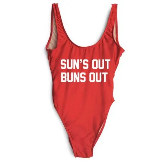 Skuggnas Suns out buns out One piece Suit Women bathing suit Swimwear High Waist monokini Bodysuit Hot Beachwear Drop ship 