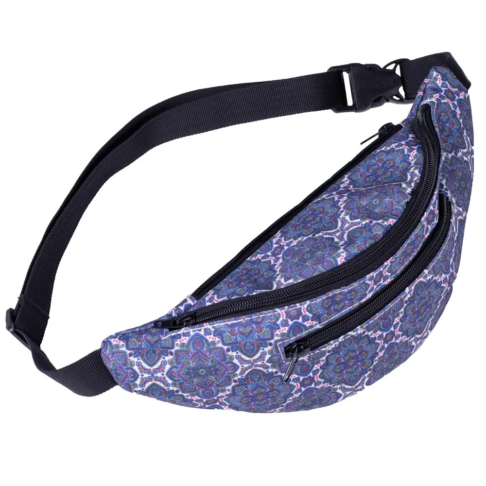 Новая модная женская сумка с декоративным узором на талии сумка для зала фитнеса с принтом дизайн груди пакет Bolso Cintura Mujer HW