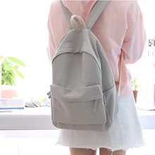 NuFangU classic design solid color cotton fabric women backpack fashion girls leisure bag school student bag book bag цена NuFangU classic design solid color cotton fabric women backpack fashion girls leisure bag school student bag book bag цены онлайн