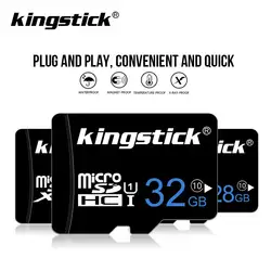 Kingstick карты памяти micro sd Card 64 ГБ и 128 Гб 32 GB 16 GB 8 GB Class10 флэш-карты памяти Microsd для смартфонов/Tablet Бесплатная доставка