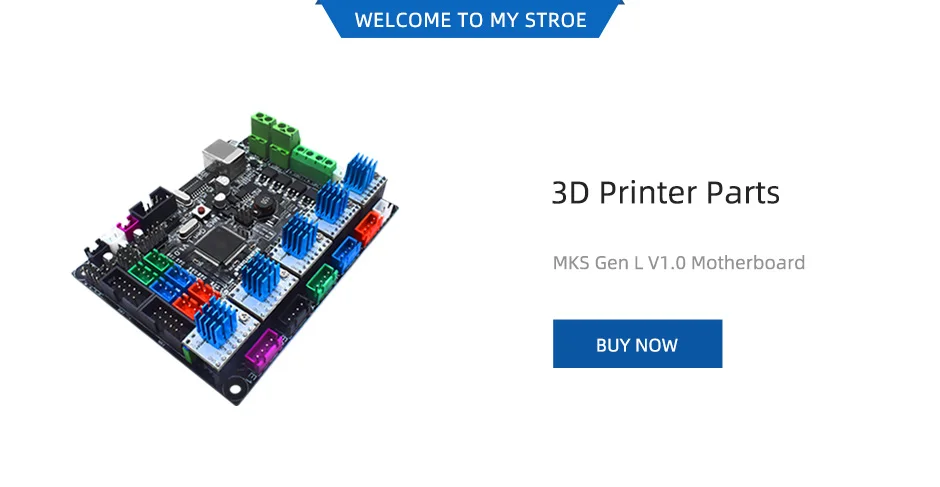 3D-принтеры Запчасти MKS Gen V1.4 Управление доска Мега 2560 R3 материнская плата принтера RepRap Ramps1.4+ TMC2130/TMC2208/DRV8825/A4988 драйвер