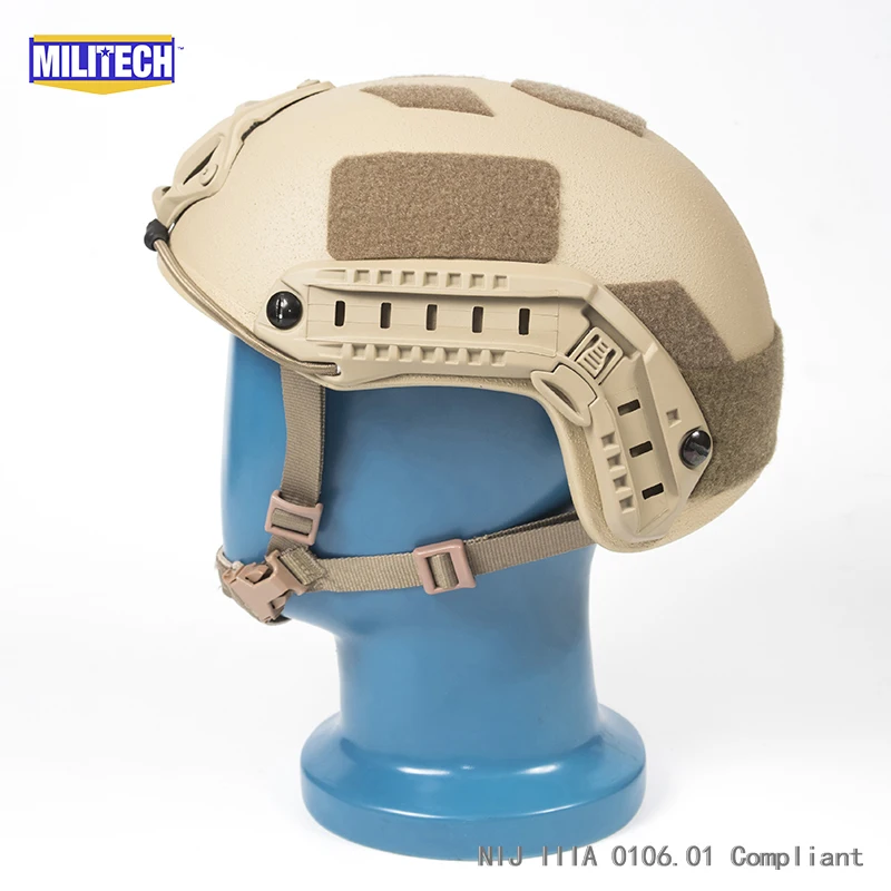 Сертификация ISO MILITECH 1 25 кг Lite DE супер высокой арамидный баллистический шлем