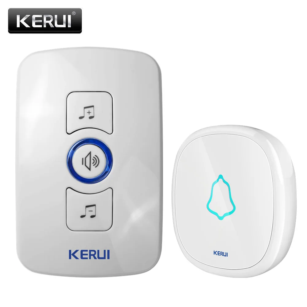 

KERUI Wireless Waterproof Doorbell With Battery Button Plug-in Receiver 500ft Remote Control Smart Home Door Bell 32 Chime