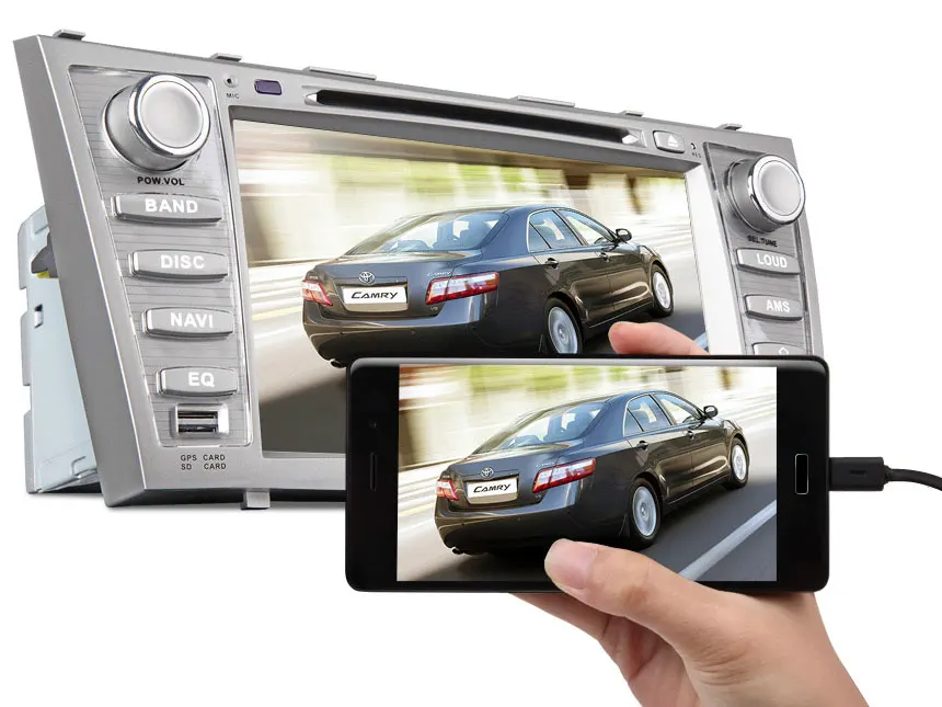Discount 8" Quad Core Android 7.1 OS Car DVD for Toyota Camry 2007-2011 & Aurion 2006-2011 with 2GB RAM 16GB ROM & Built-in HDMI Output 4