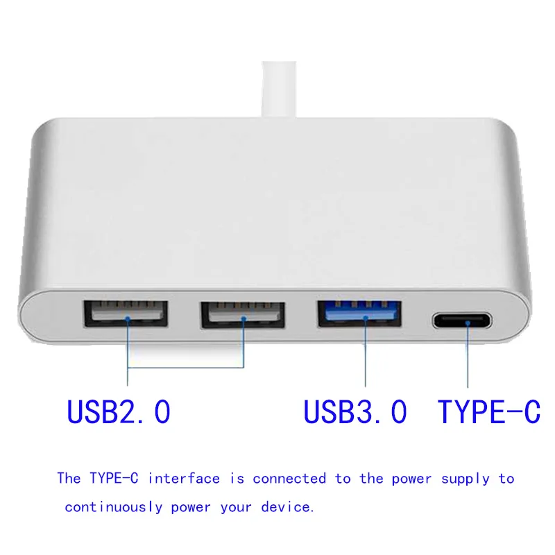 Usb-концентратор 3,0 Тип C концентратор USB 3,0 разветвитель 3 порта Мульти USB C хаб USB-C концентратор 2,0 несколько с функцией зарядки для ноутбука