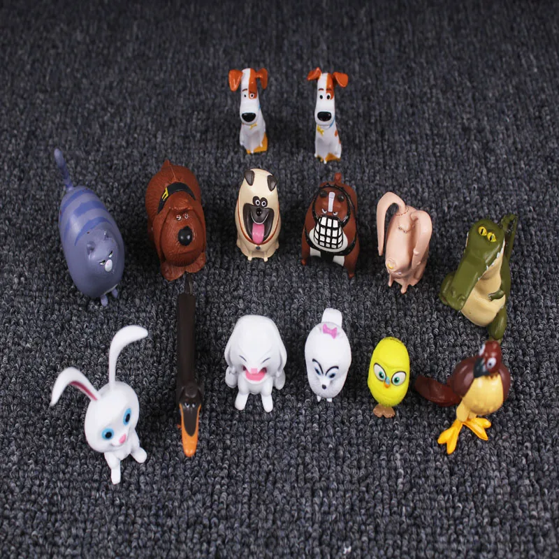 

14pcs/lot Anime figure Secret Life of Pets 2 Action Figure Set Collectible Model Toys